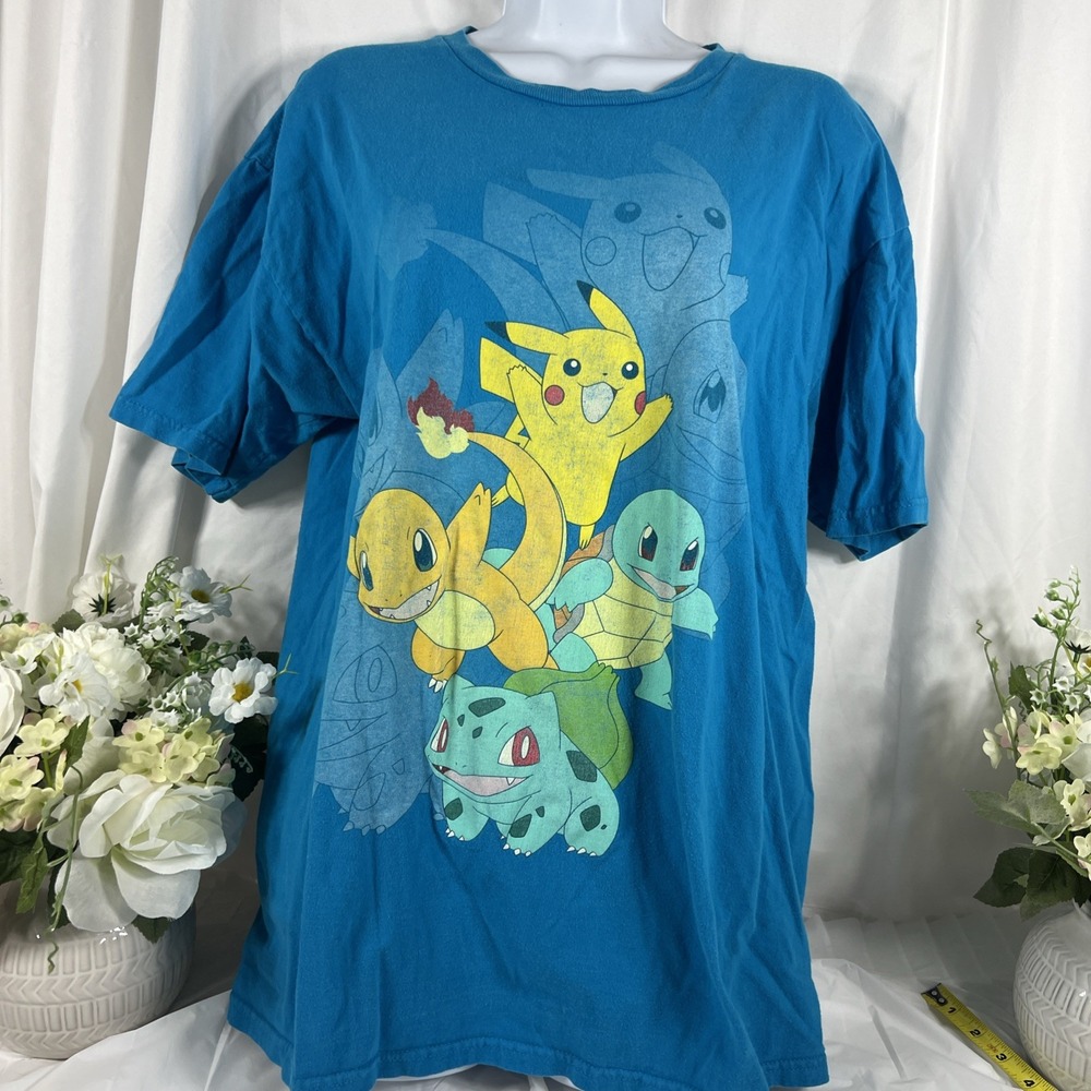 Pokémon Tshirt We Love Fine For‎ Fans By Fans Large Blue